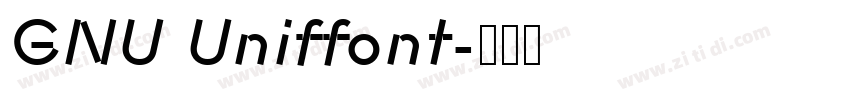 GNU Uniffont字体转换